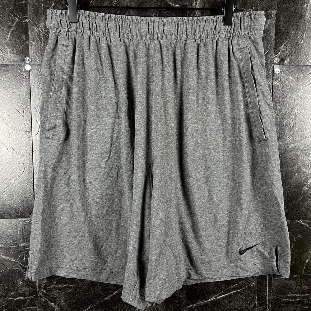 Nike Men's Grey Dri-Fit Running Shorts XL